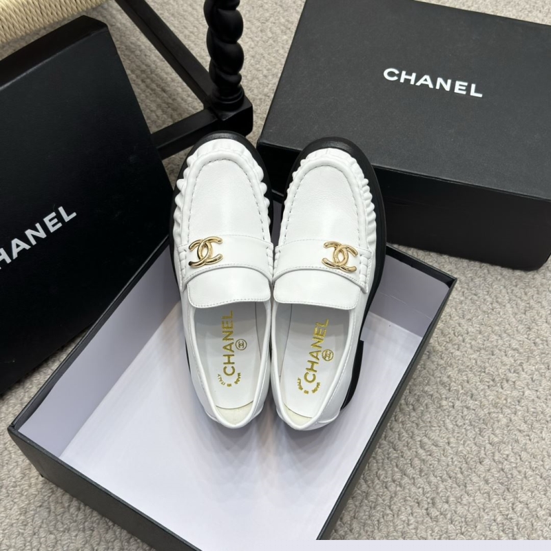Ch*el leather shoes